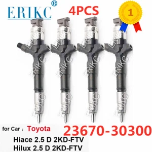 23670-30300 Inyector de combustible diesel 2367030300 23670 30300 para Toyota Hiace Hilux - Imagen 1 de 6