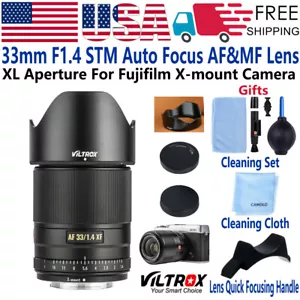 Viltrox 33MM F1.4 STM Auto Focus AF MF Lens for Fujifilm X-mount Camera Pro2 3 T - Picture 1 of 12