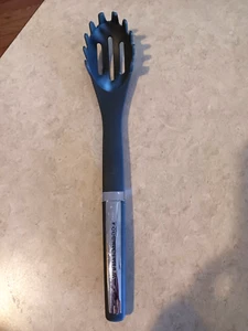 FOOD NETWORK Slotted Serving Spoon, Slotted SPAGHETTI/Pasta Spoon 13" - Picture 1 of 5