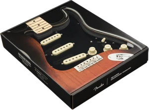 Fender Pre-Wired Loaded Strat Pickguard Vintage Noiseless SSS Black - Picture 1 of 3