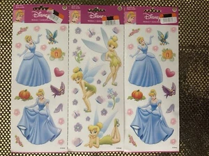 Disney Princess Stickers Cinderella, And TinkerBell (3 Sheets) - Picture 1 of 3