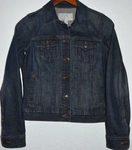 Old Navy XS Jean Jacket Stretch Denim Blue Jean Button Front Pockets Women XS - Picture 1 of 18