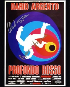 CLAUDIO SIMONETTI e DARIO ARGENTO Foto Autografata Signed Photo Profondo Rosso - Foto 1 di 3