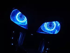 CCFL Halo Angel Demon Eyes for Suzuki Models Glass Headlight Light Bulbs Kit - Foto 1 di 5