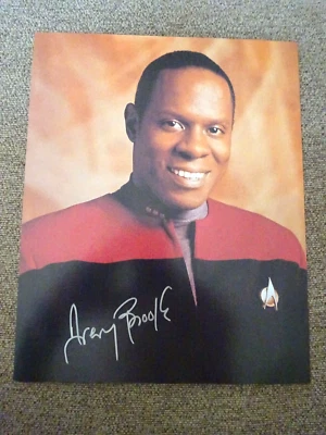 Star Trek Deep Space Nine Avery Brooks 1990 autógrafo fotografía en color 8 x 10 Foto 1 de 3