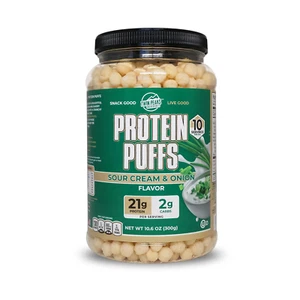 Twin Peaks Protein Puffs - (Sour Cream & Onion), Keto Friendly, Low Carb Snack ( - Picture 1 of 12
