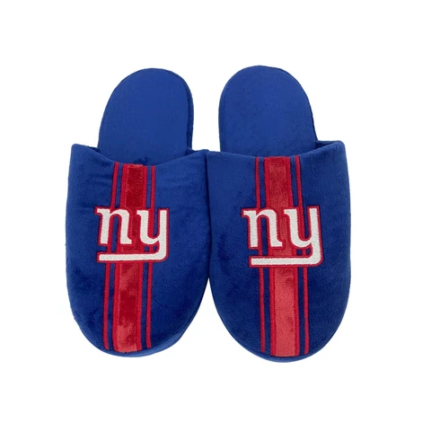 New York Giants NFL Men's Team Stripe Slipper, 4 Sizes Available, FREE SHIP Cover