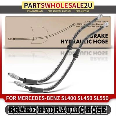 Manguera hidráulica de freno delantera izquierda y derecha 2 piezas para Mercedes-Benz SL400 2015-2016 Foto 1 de 4