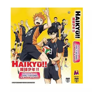 DVD Anime HAIKYU!! Season 1-4 (Vol.1-85END) +4Movie + 5OVAs Eng sub All Region - Picture 1 of 5