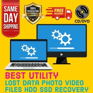 Photo Data Recovery SOFTWARE RECOVER LOST FILES INTERNAL & EXTERNAL HDD DVD - Picture 1 of 1