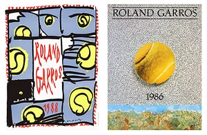 Bundle- 2 Assorted Vintage Roland Garros Posters - Picture 1 of 1