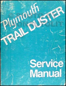 1974 Plymouth Sentiero Spolverino Negozio Manuale Riparazione Servizio Base Book - Foto 1 di 2
