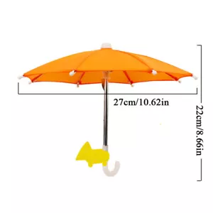Mobile Phone Holder Portable Mini Sun Shade Sun Umbrella Suction Cup Cute Decor - Picture 1 of 25