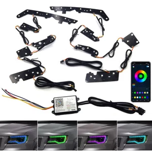 RGBW LED DRL Board For Jeep Grand Cherokee 2014-2021 Headlight Bluetooth Control - Picture 1 of 9