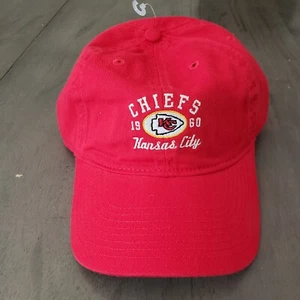 NEW Kansas City Chiefs Hat Cap Adult Strap Back Red Lightweight Football Mens A1 - Picture 1 of 8