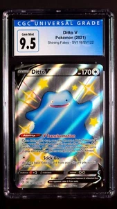 Shiny Ditto V Full Art SV118/SV122 Shining Fates Gem Mint CGC 9.5 Pokemon 2021 - Picture 1 of 2
