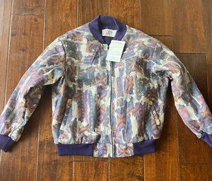 VTG Saddle King NWT Men's Aztec Native Print Wool Western Bomber Jacket Sz 2XL - Picture 1 of 9