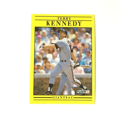 Fleer 1991 - Terry Kennedy - #263, San Francisco Giants baseball card, MLB - Image 1 of 4