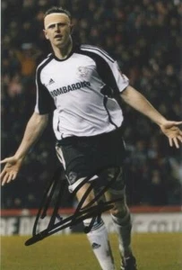 FOTO DE ACCIÓN DERBY: CHRIS PORTER FIRMADA 6x4 + certificado de autenticidad - Imagen 1 de 1