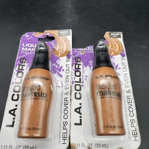 L.A. COLORS Liquid Pump Make-Up Full Coverage BLM285 Cocoa Lot Of 2 - Picture 1 of 5
