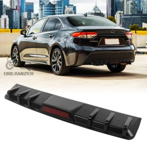 Rear DiffuserBumper Spoiler Splitter Lip Shark Fins For Toyota Corolla Sedan - Picture 1 of 21