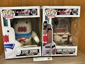 FUNKO POP Ghostbusters Domo-kun Figure Set Of 2pc W/BOX F/S FEDEX - Picture 1 of 13