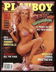 PLAYBOY US July 2001 PAMELA ANDERSON Kimberley Stanfield CHRIS MATTHEWS @ EX+ - Imagen 1 de 9