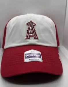Los Angeles Angels Hat Cap Strapback Women’s Embezzled Red/white MLB Baseball - Picture 1 of 7