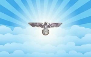 German Iron Cross War Eagle EK Motorcycle Biker Jacket Vest Pin Badge WWI WWII X - Picture 1 of 2