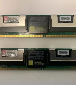 Lot of 2 USED GOOD Kingston KVR667D2E5K2/4G FB DIMM Server Memory Ram - Picture 1 of 2