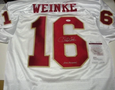 JERSEY NIKE CHRIS WEINKE FLORIDA STATE SEMINOLE JSA/COA FIRMADO OFICIAL CON LICENCIA Foto 1 de 2