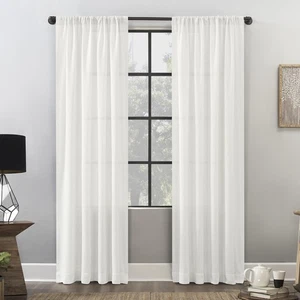 Sauber Fenster Waffel Textur Allergiker/Haustierfreundlich Anti-Staub Vorhang Panel, 52"... - Bild 1 von 9