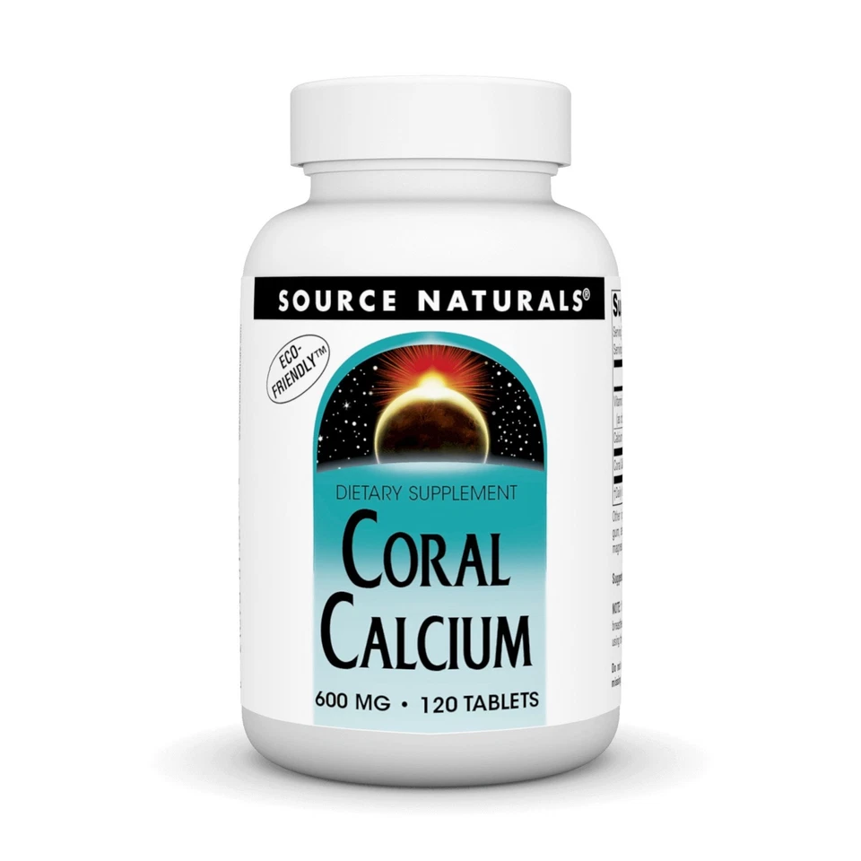 Source Naturals, Inc. Coral Cálcio 600mg 120 Comprimido - Imagem 1 de 1