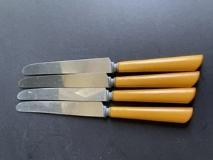 Vintage Bakelite Handle Knife Butterscotch  - Bild 1 von 3