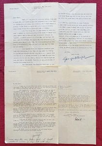 1930/31 CARTAS DE LA ERA DE LA DEPRESIÓN - DEL FAMOSO FOTÓGRAFO GEORGE KRUGER - BERLÍN - Imagen 1 de 3