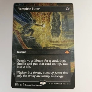 Vampiric Tutor Borderless Dominaria Remastered 430 LP MTG Magic the Gathering - Picture 1 of 2