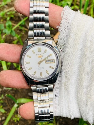 Seiko 5 Vintage Automático 7009-3171 17 Joyas Día/Fecha Acero Inoxidable Agua  Foto 1 de 4
