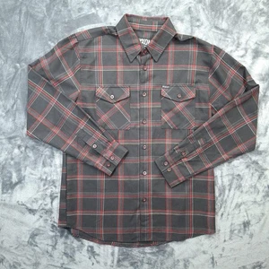 Dixxon Flannel Company Shirt Mens Large Black Red Plaid Snap-on Limited Edition - Picture 1 of 16