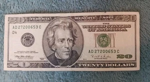 $20 Series 1996 Twenty Dollar Bill Federal Reserve Note Vintage Old Bill - Picture 1 of 2