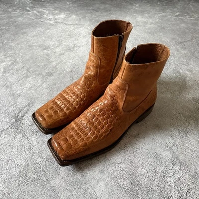 Кожаные сапоги буйвола коричневые сделано в Мексике размер 44 - Изображение 1 из 4