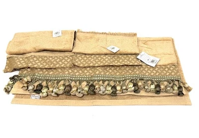 NEW Avanti Linens Rhapsody Embellished 3-Piece Decorative Towel Set Linen Color - Image 1 of 4