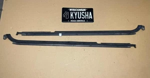 93-97 HONDA DEL SOL EXTERIOR DOOR WINDOW MOLDING TRIM SEAL SET PAIR BOTH OEM BLK - Picture 1 of 9