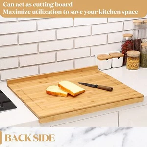 Cutting Board Large Groove Kitchen ORGANIC Bamboo Wood Chopping Boards - Picture 1 of 9