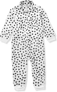 Carter's Baby Girls' Heart-Print Fleece Jumpsuit NB-24M - Picture 1 of 1