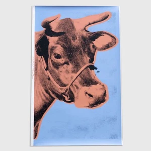 Andy Warhol Rare Original 1971 Cow (Blue) Wallpaper Silkscreen Print - Picture 1 of 6