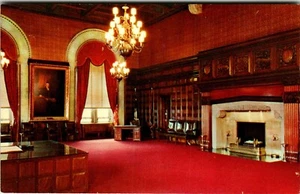 Postcard NY Governor's Room Executive Chambers State Capitol Albany Fireplace - Picture 1 of 2