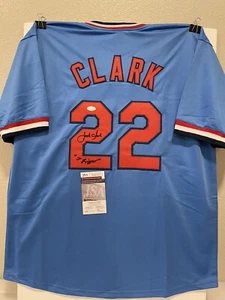 Jack Clark “The Ripper” Signed SF Giants Custom Jersey With JSA COA - Picture 1 of 7