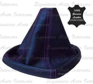 HOLDEN VY VZ V6 & VY SS LEATHER MANUAL GEAR BOOT COMMODORE S SV6 - PURPLE STITCH - Picture 1 of 1