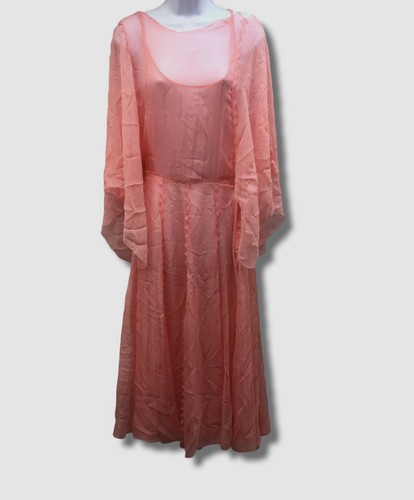 Abito Midi Valentino da donna rosa seta scorrevole due pezzi $3600