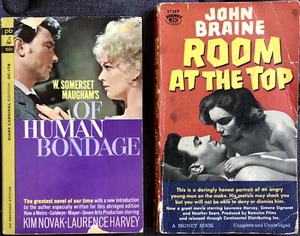 LAURENCE HARVEY MOVIE TIE-IN VTG PB LOT (2) OF HUMAN BONDAGE + ROOM AT THE TOP - Picture 1 of 4